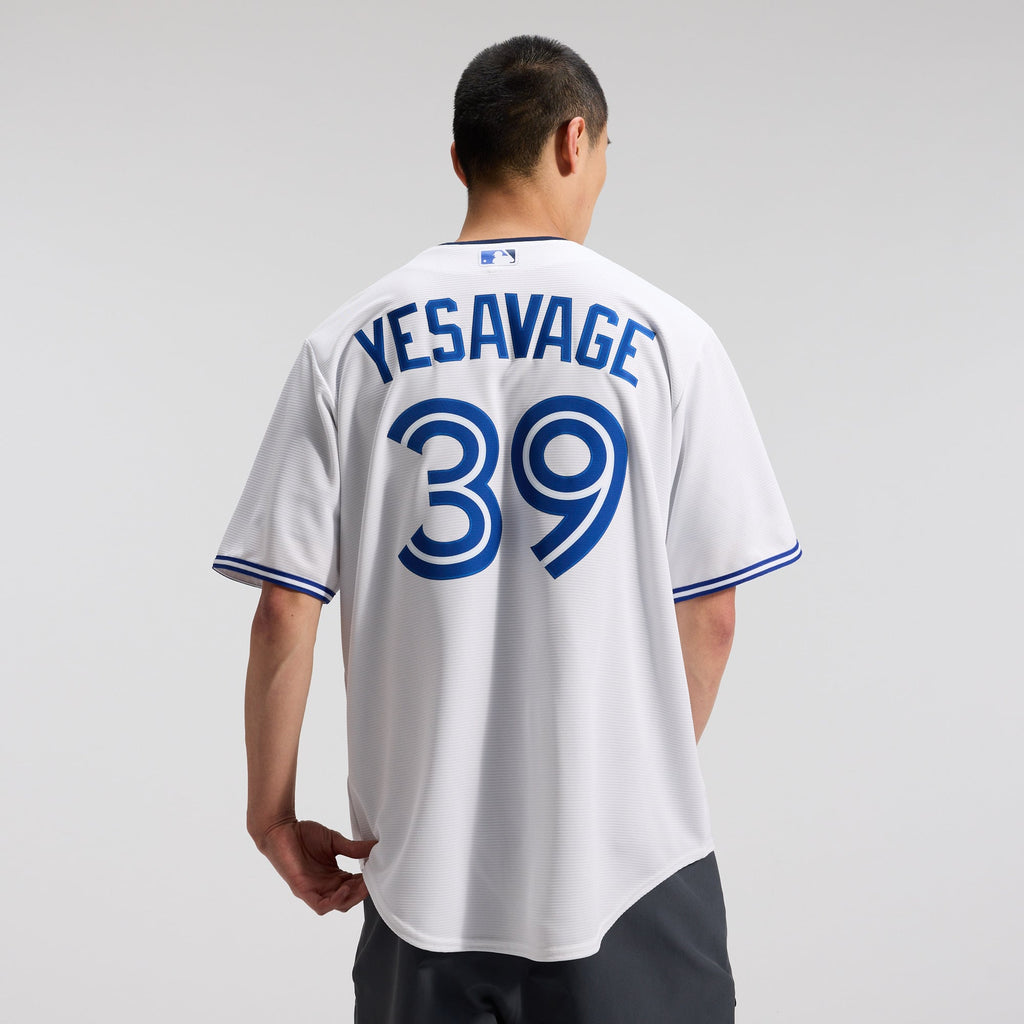 Men's Toronto Blue Jays Trey Yesavage Nike White Home Replica Jersey - 4