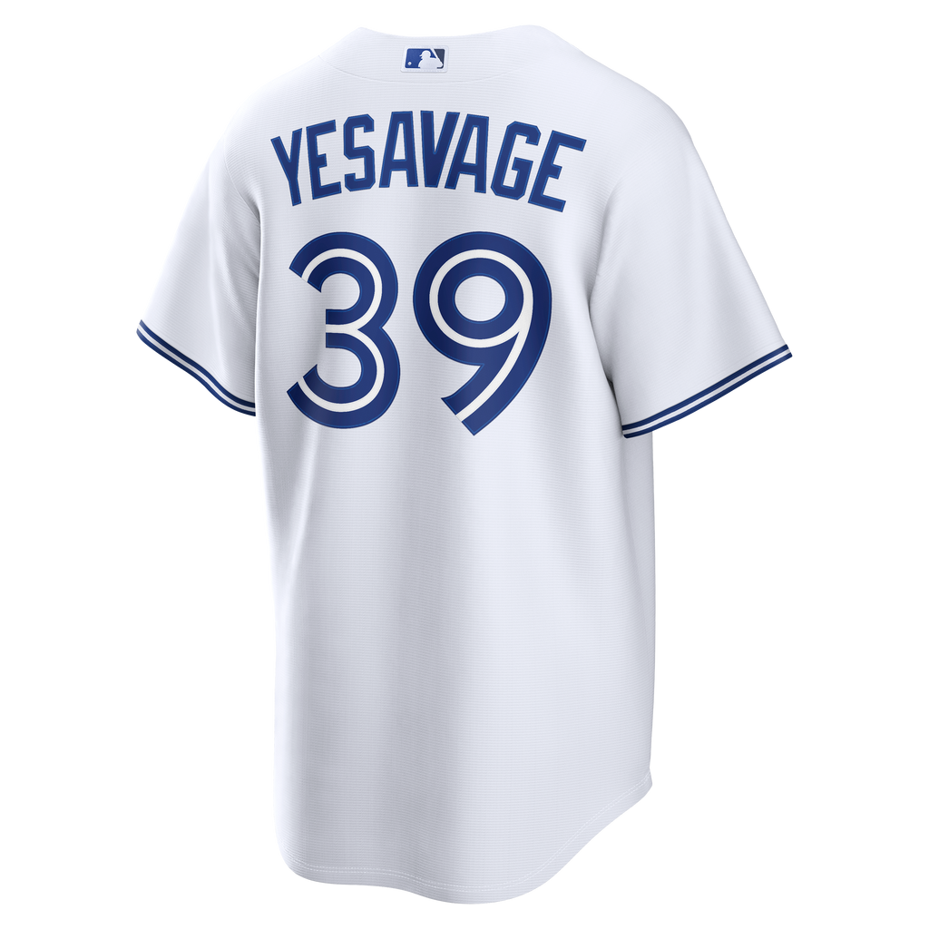Men's Toronto Blue Jays Trey Yesavage Nike White Home Replica Jersey - 8