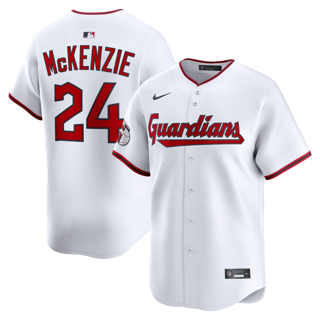 Men's Cleveland Guardians Triston McKenzie Nike White Home Limited Player Jersey - 2