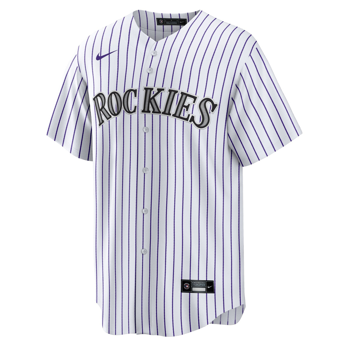 Men's Colorado Rockies Tyler Freeman Nike White Home Replica Jersey - 3