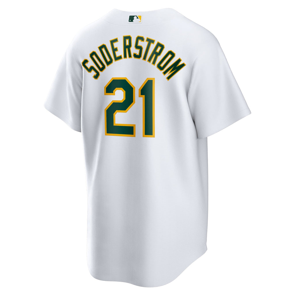 Men's Athletics Tyler Soderstrom Nike White Home Replica Jersey - 4