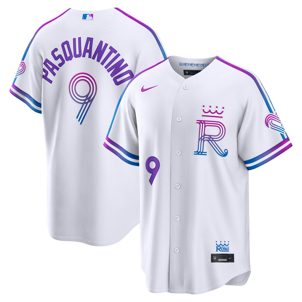 Men's Kansas City Royals Vinnie Pasquantino Nike White 2026 City Connect Stadium Jersey - 2
