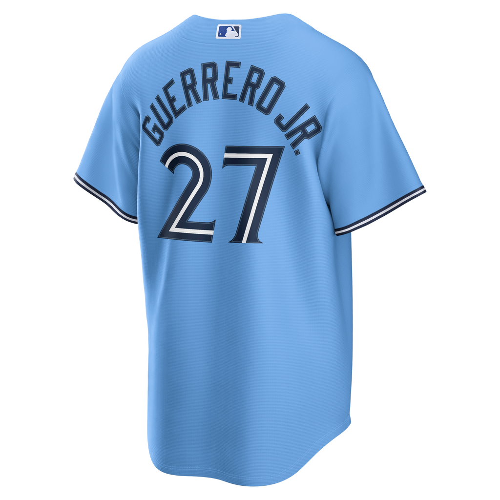 Men's Toronto Blue Jays Vladimir Guerrero Jr. Nike Light Blue Replica Jersey - 4