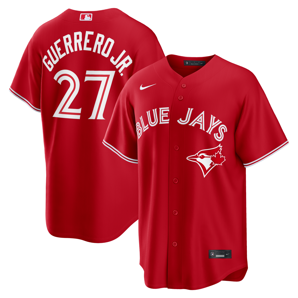 Men's Toronto Blue Jays Vladimir Guerrero Jr. Nike Red Canada Day Replica Jersey - 2