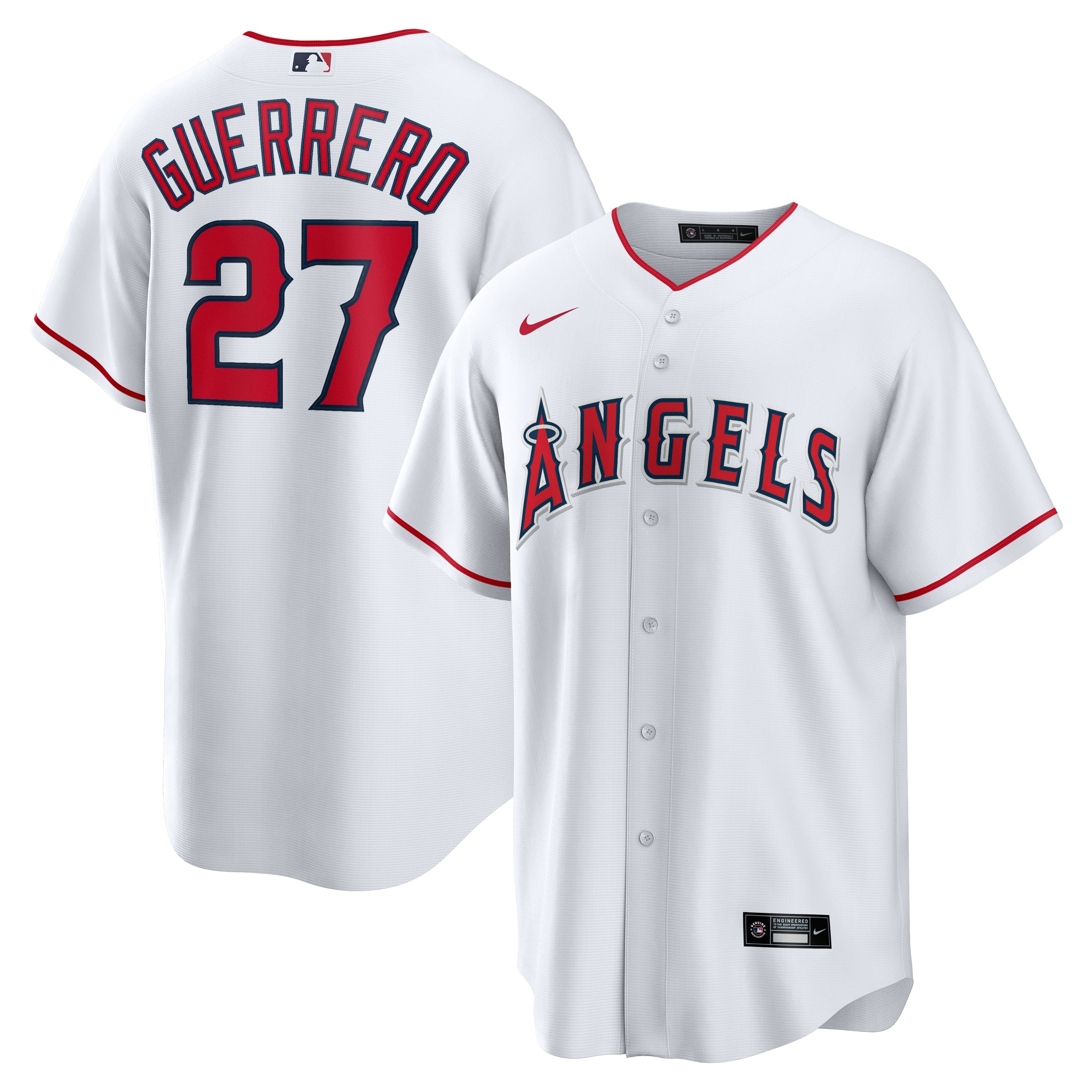Men's Los Angeles Angels Vladimir Guerrero Nike White Home Retired Player Replica Jersey
