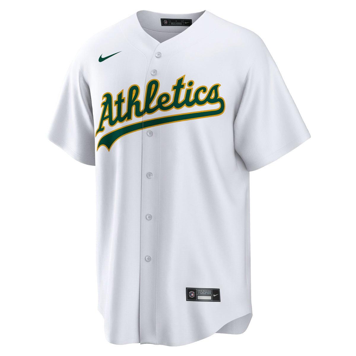 Men's Athletics Nike White Home Blank Replica Jersey - 3