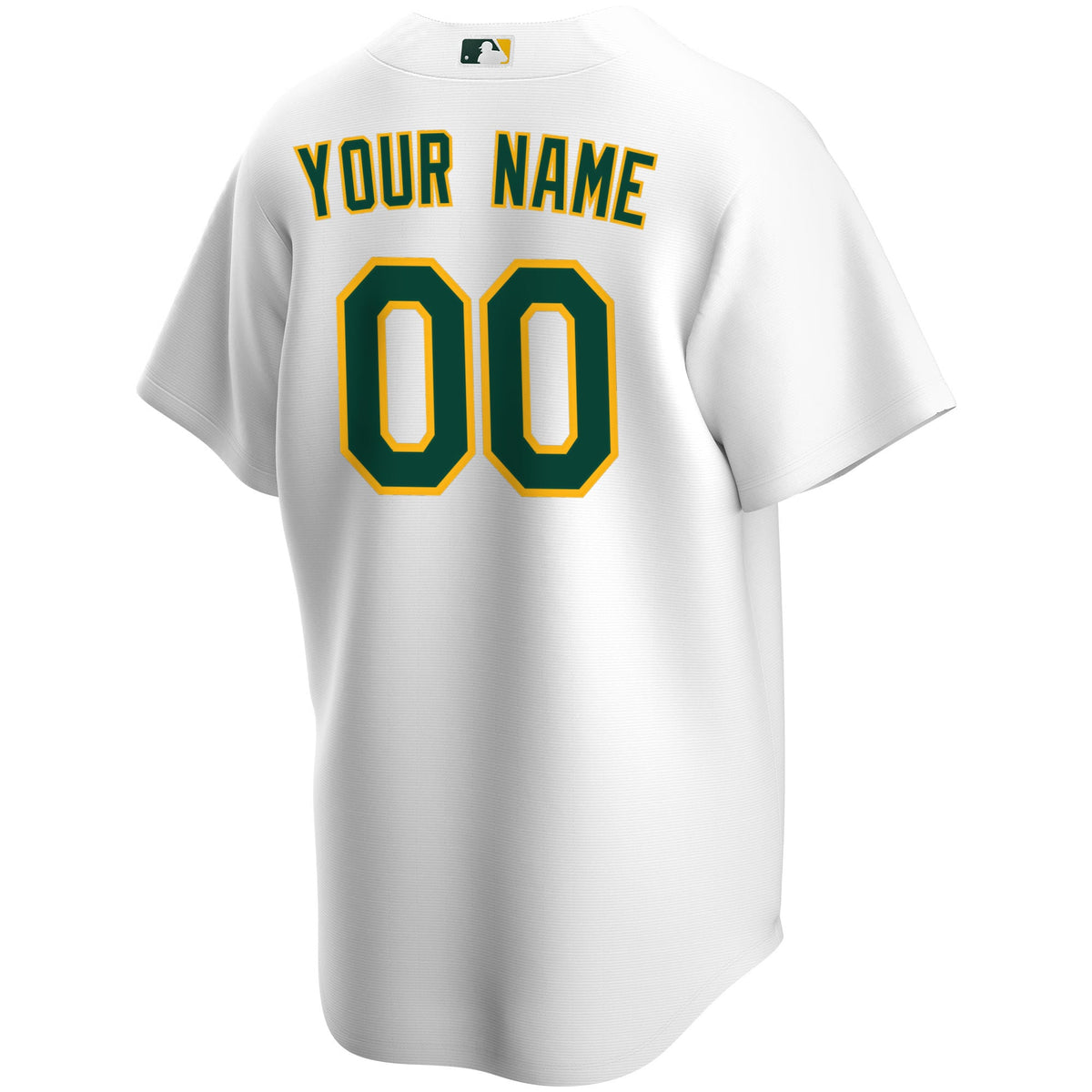 Men's Athletics Nike White Home Replica Custom Jersey - 4