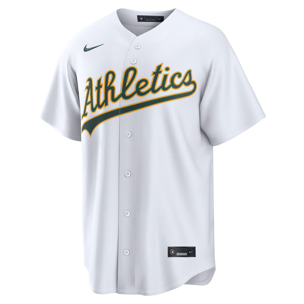 Men's Athletics Nike White Home Replica Jersey - 3