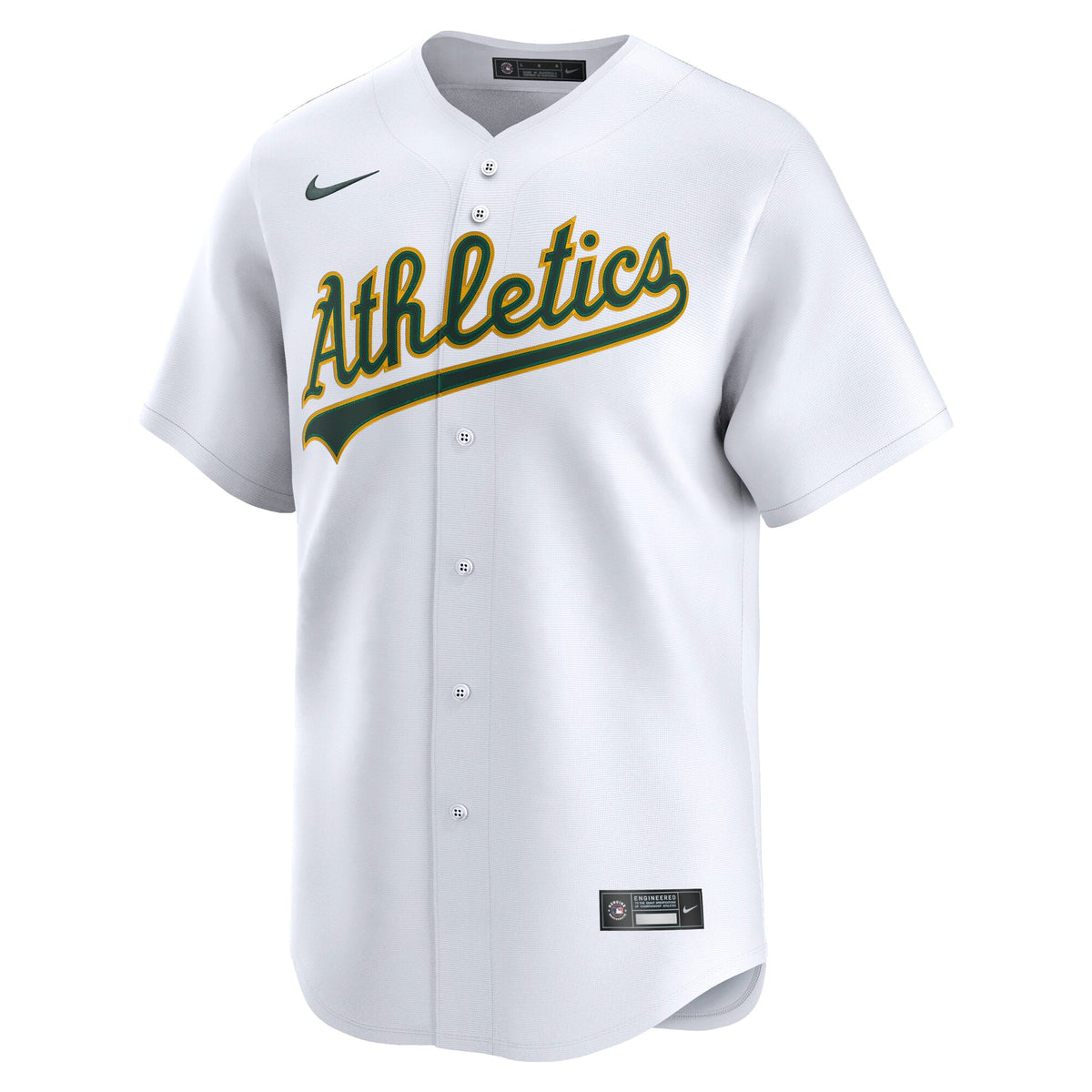 Men's Athletics Nike White Home Replica Team Jersey - 6