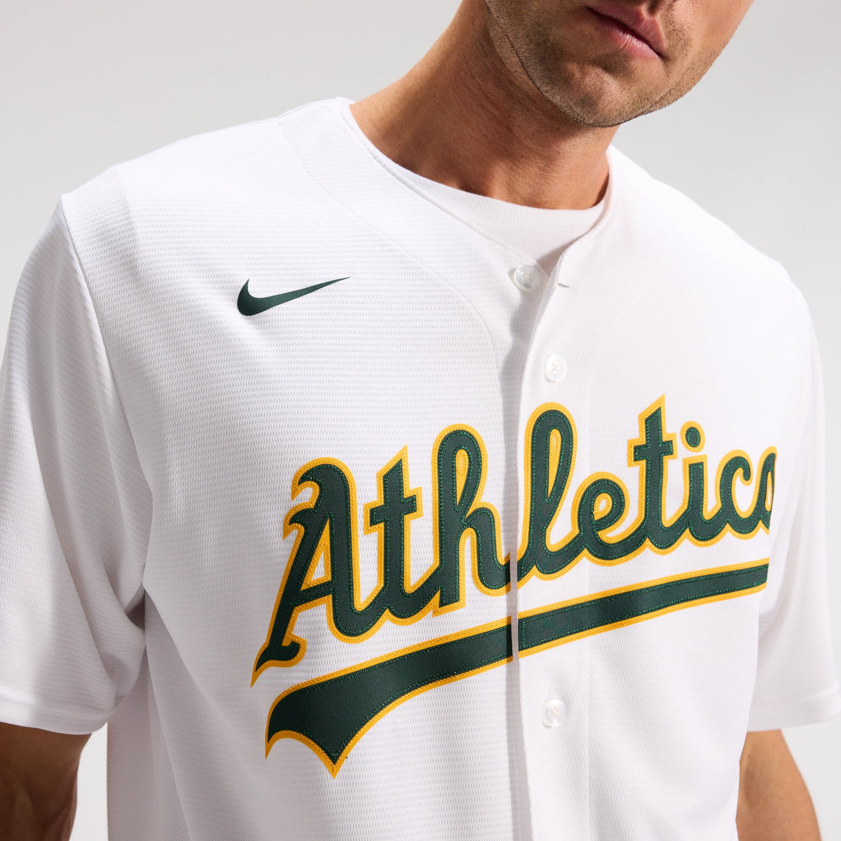 Men's Athletics Nike White Home Replica Team Jersey - 9