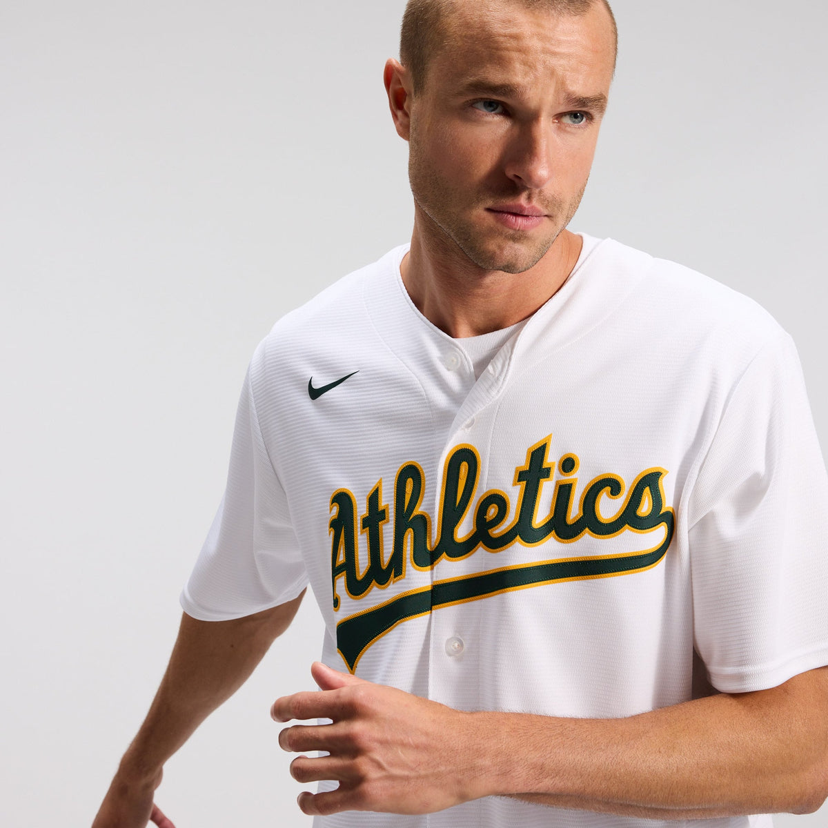 Men's Athletics Nike White Home Replica Team Jersey - 10