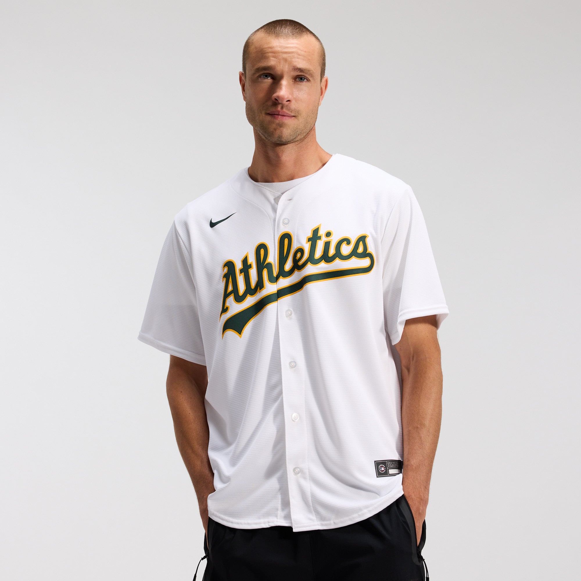Men's Athletics Nike White Home Replica Team Jersey