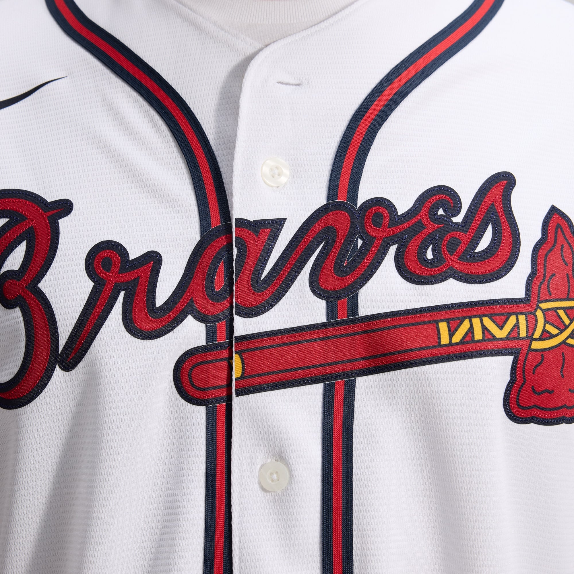 Men's Atlanta Braves Nike White Home Replica Team Jersey - 11