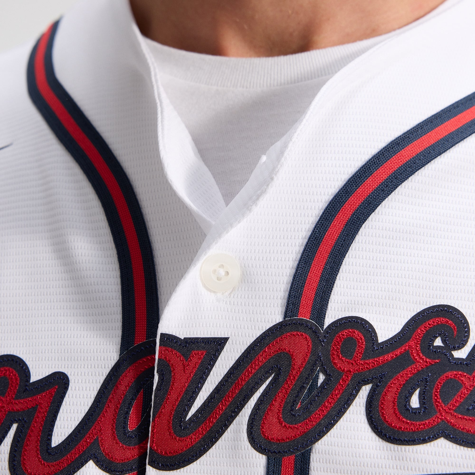 Men's Atlanta Braves Nike White Home Replica Team Jersey - 13