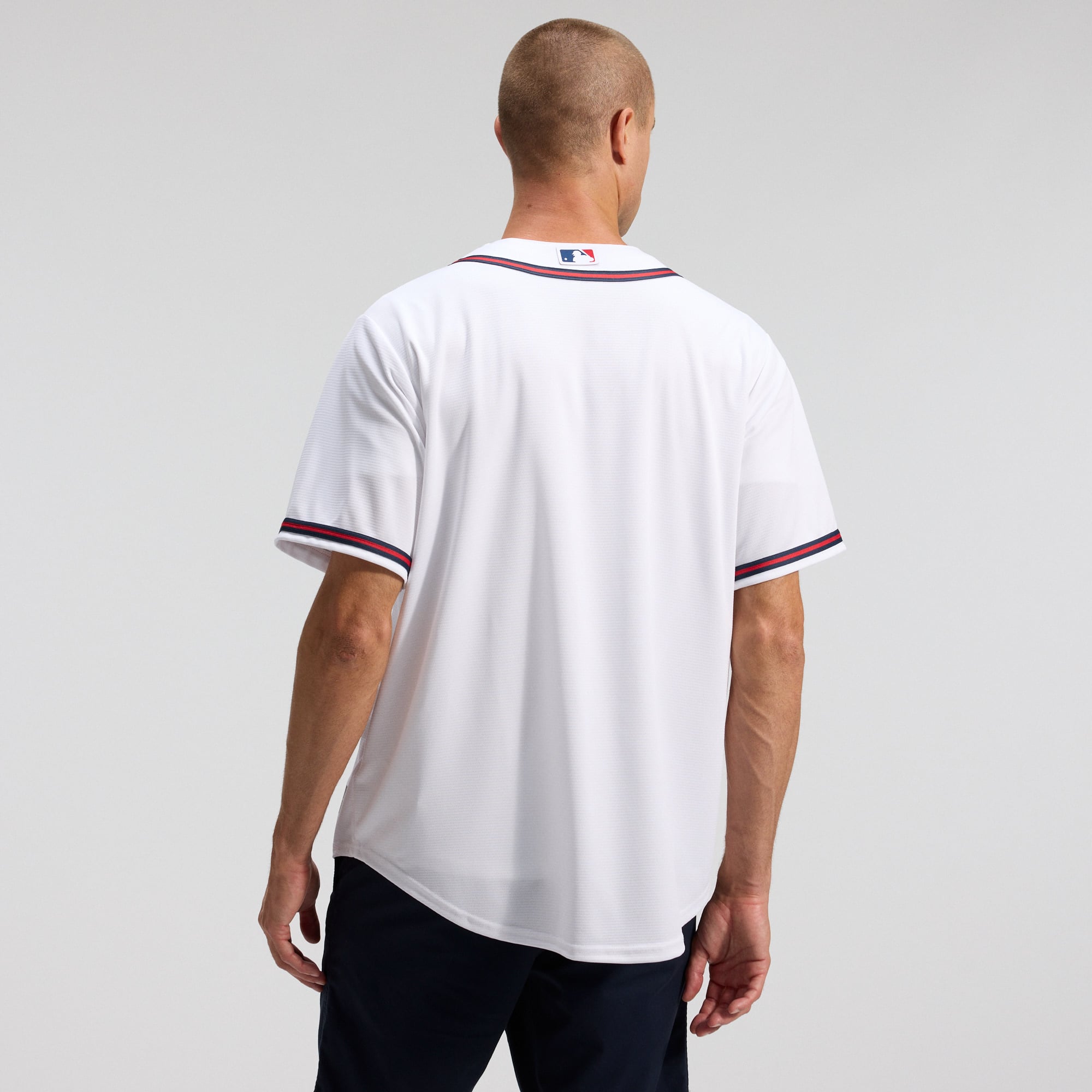 Men's Atlanta Braves Nike White Home Replica Team Jersey - 3