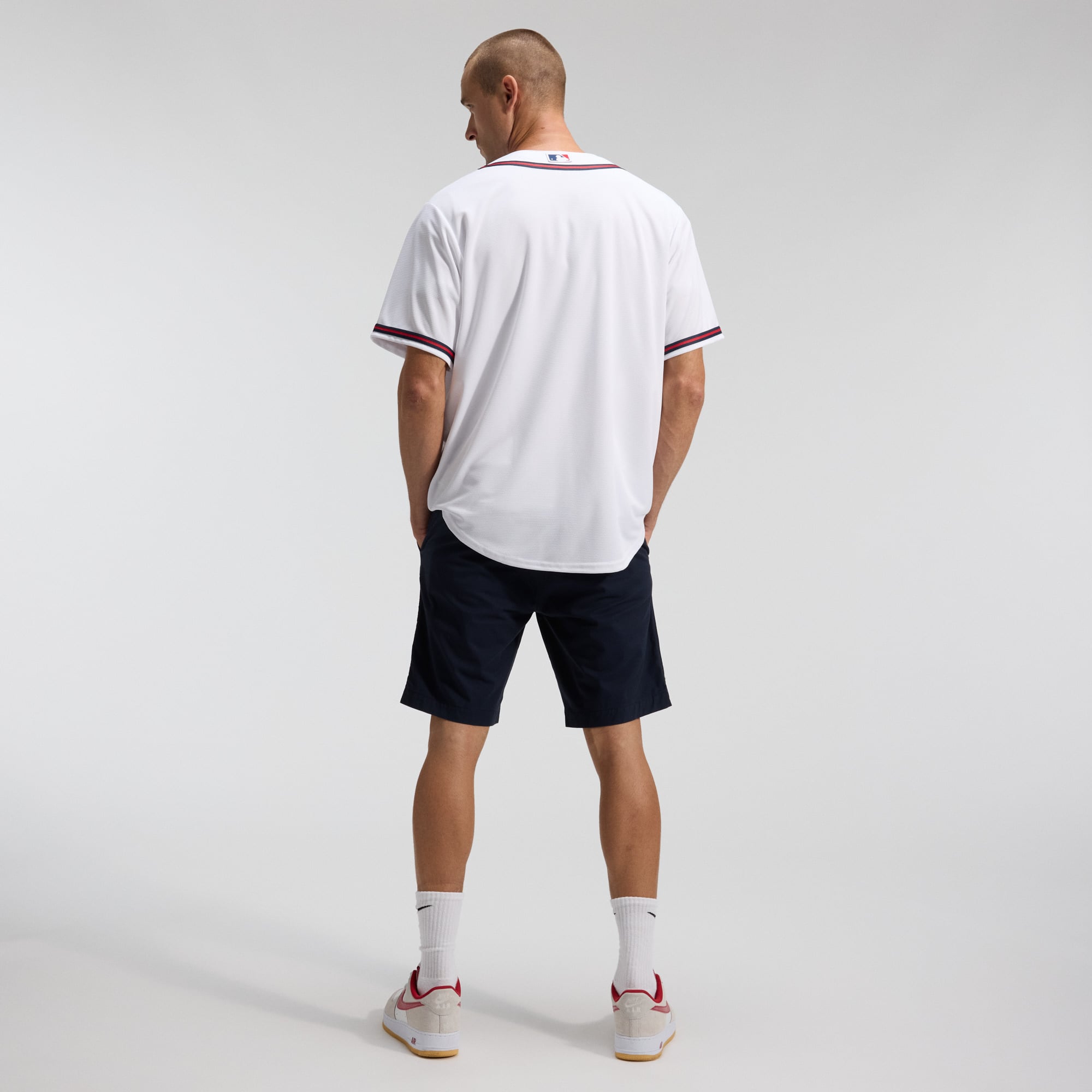 Men's Atlanta Braves Nike White Home Replica Team Jersey - 5
