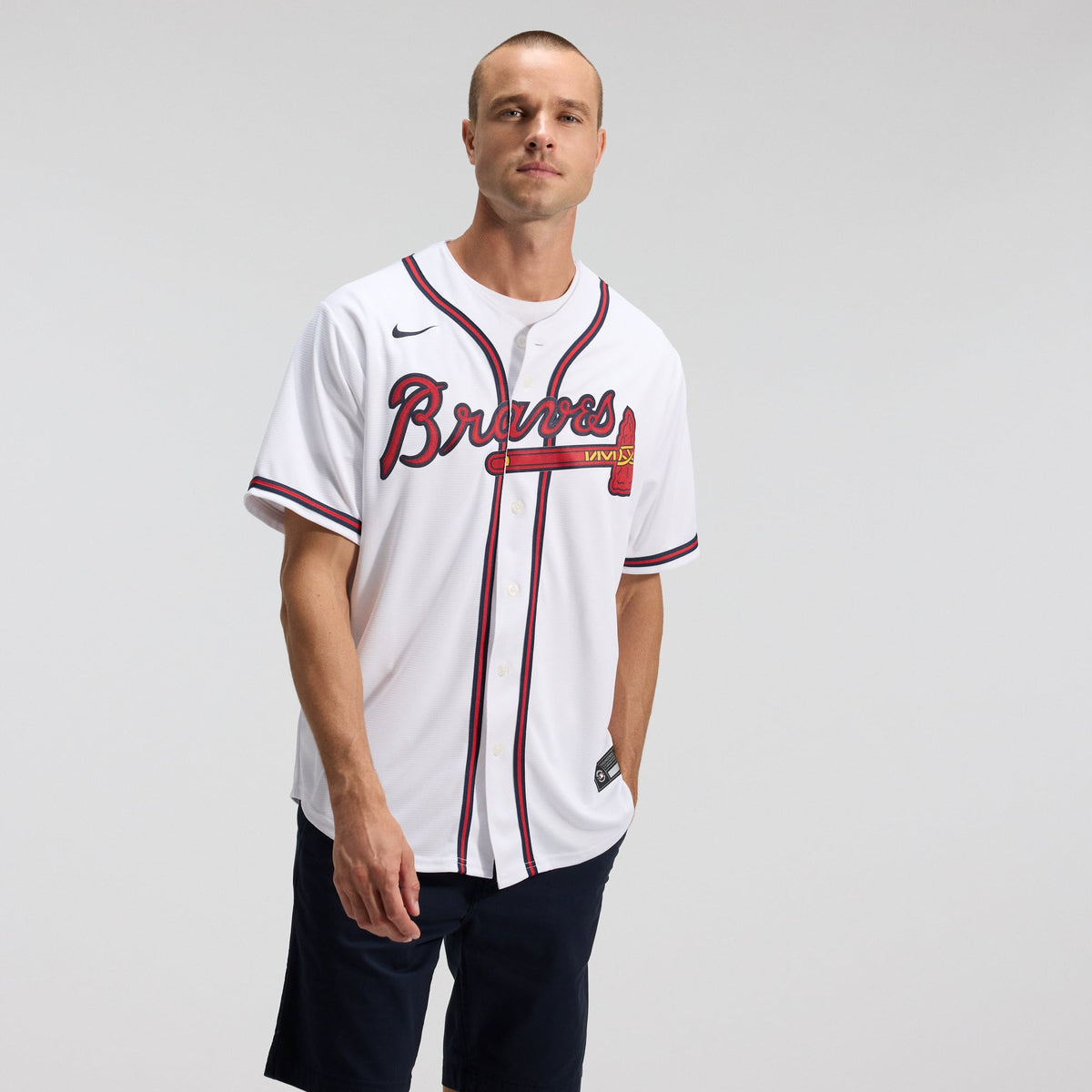 Men's Atlanta Braves Nike White Home Replica Team Jersey