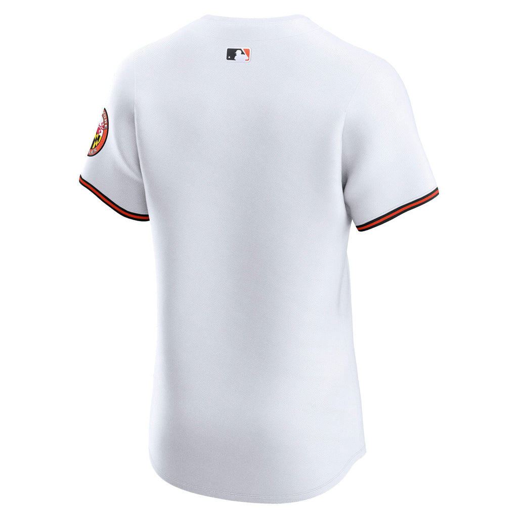 Men's Baltimore Orioles Nike White Home Elite Jersey - 4