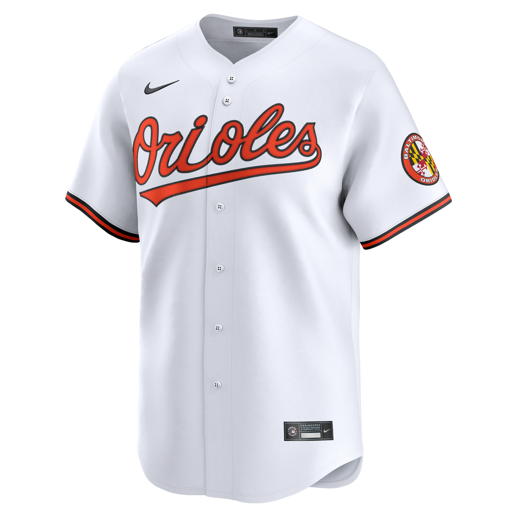Men's Baltimore Orioles Nike White Home Limited Jersey - 6