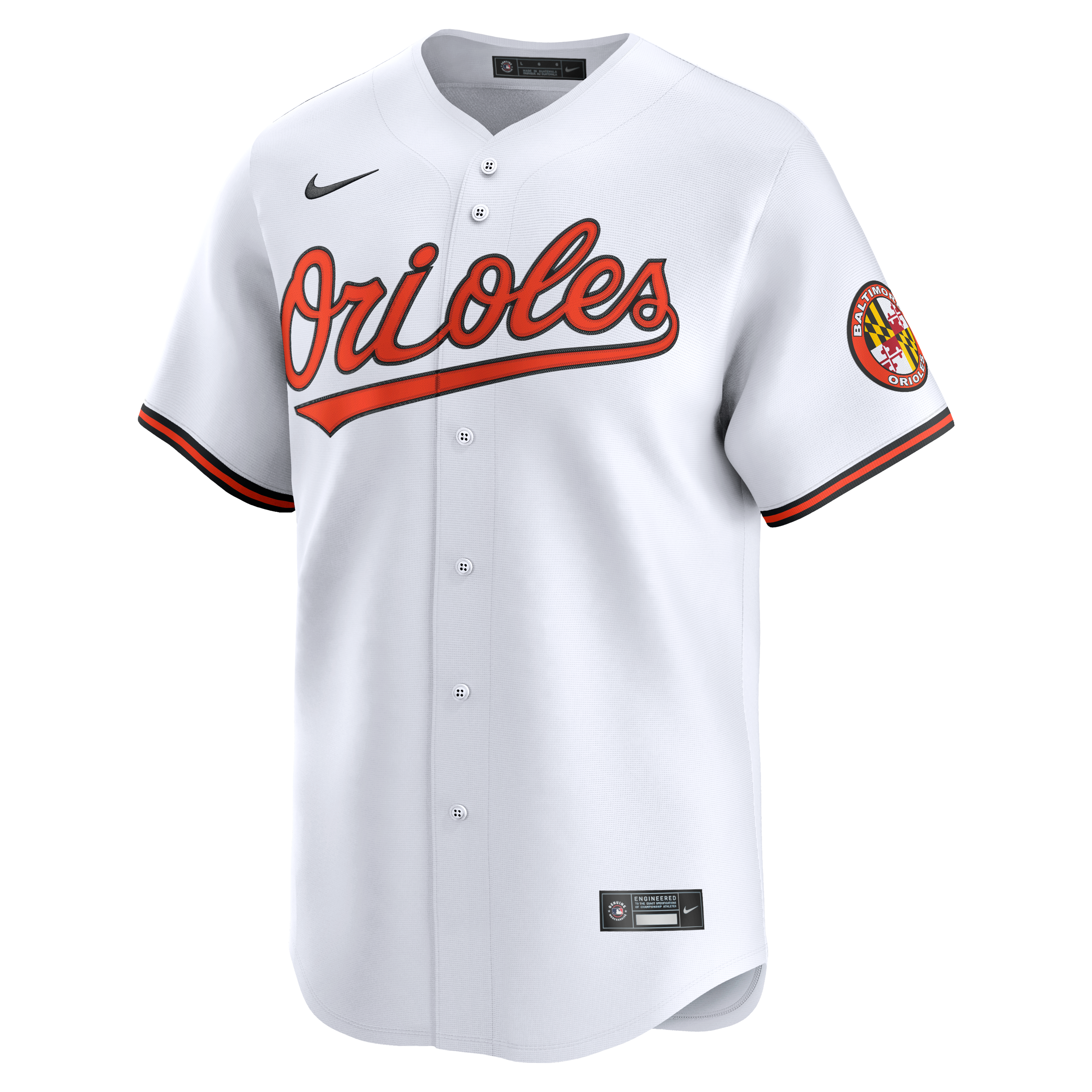Men's Baltimore Orioles Nike White Home Limited Jersey - 6