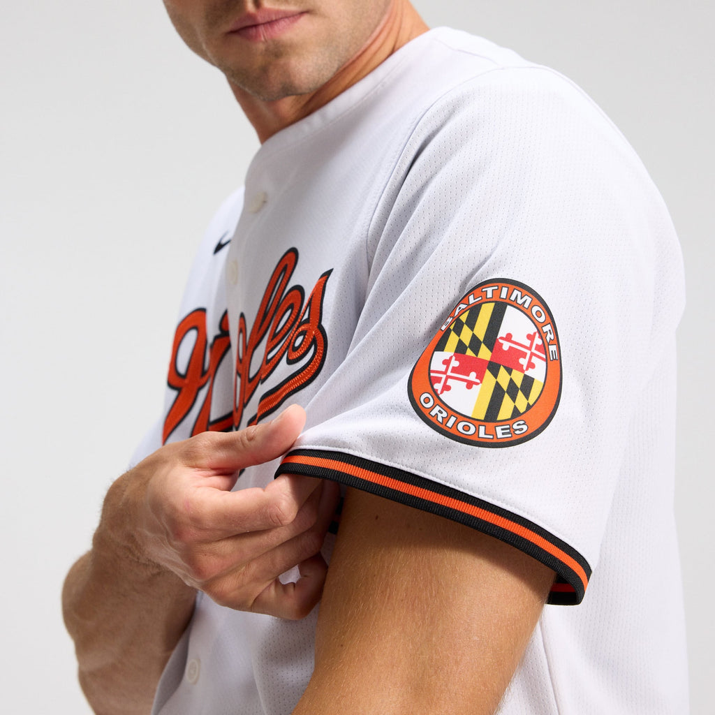 Men's Baltimore Orioles Nike White Home Limited Jersey - 9