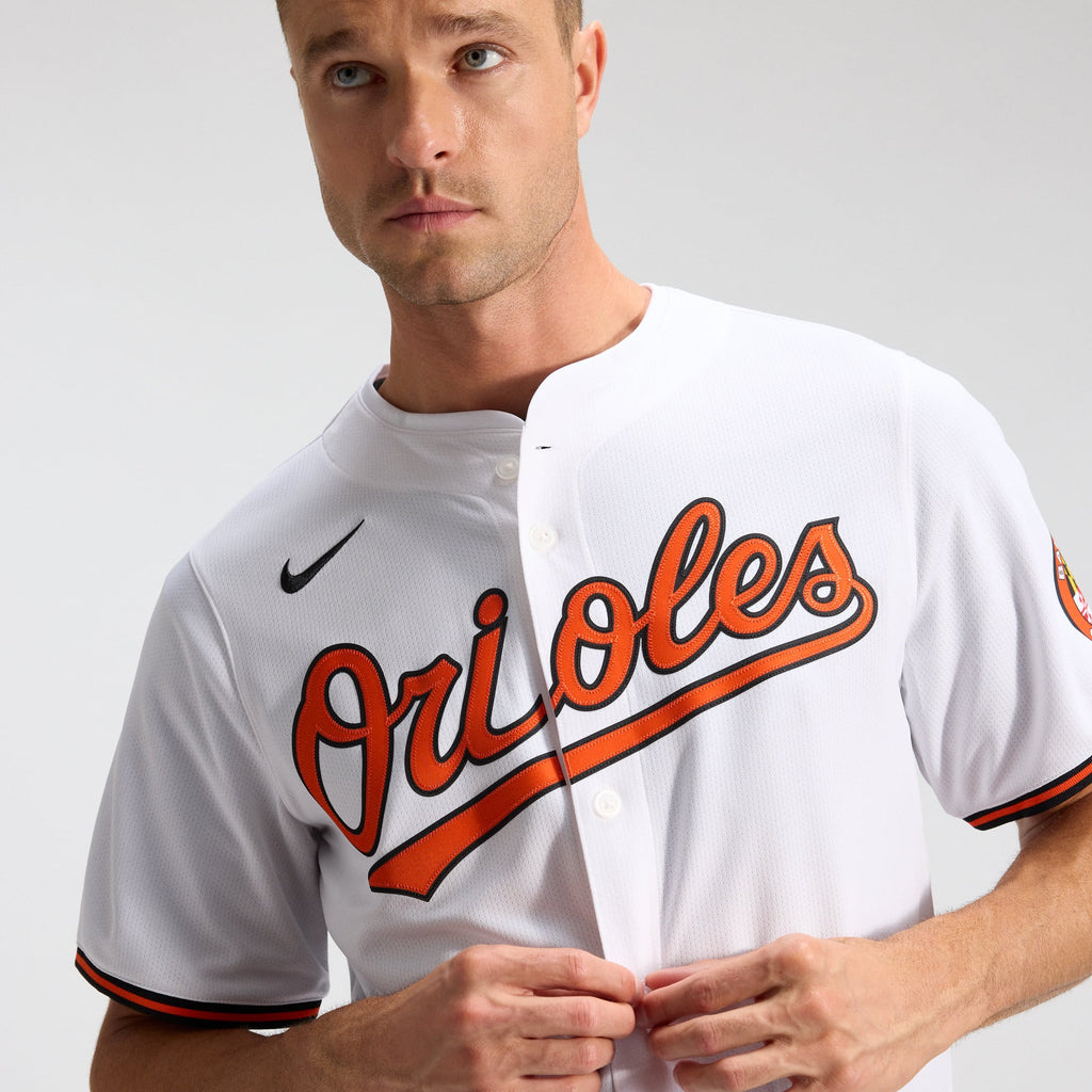 Men's Baltimore Orioles Nike White Home Limited Jersey - 10
