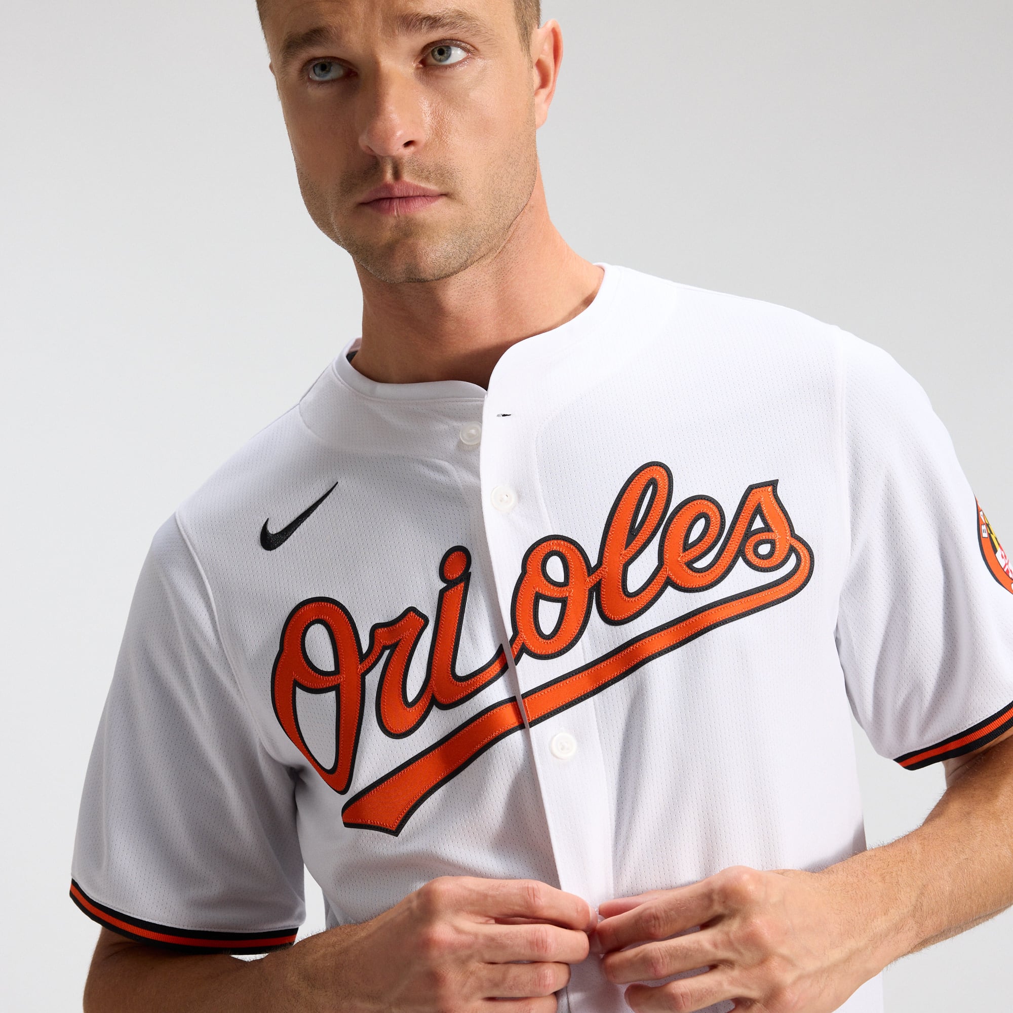 Men's Baltimore Orioles Nike White Home Limited Jersey - 10