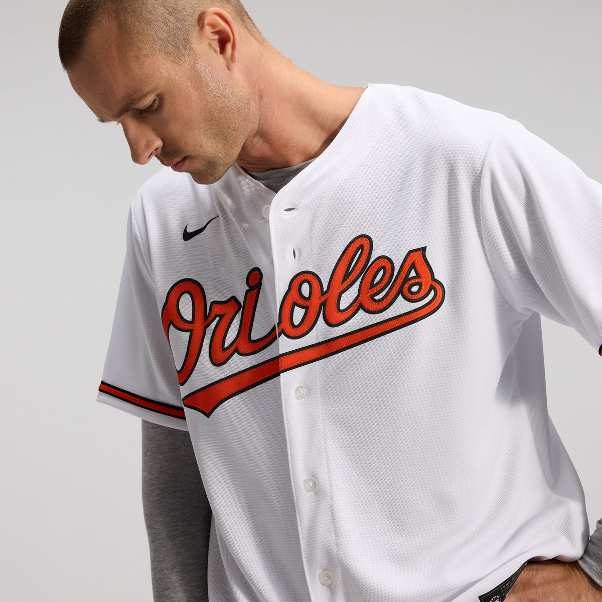 Men's Baltimore Orioles Nike White Home Replica Team Jersey - 8
