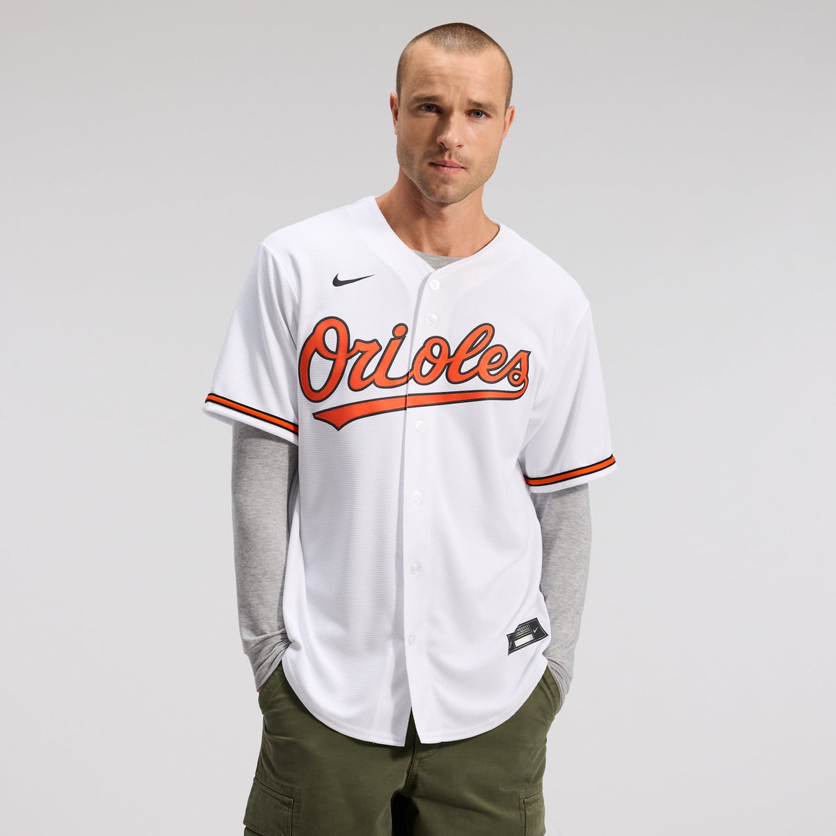 Men's Baltimore Orioles Nike White Home Replica Team Jersey - 2