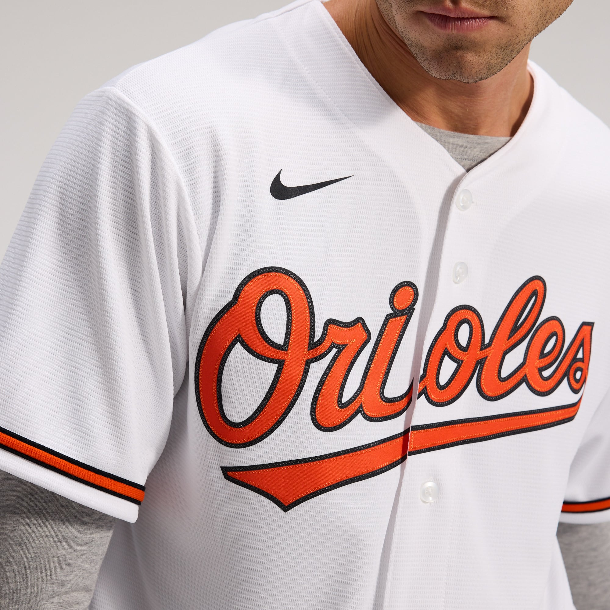 Men's Baltimore Orioles Nike White Home Replica Team Jersey - 7