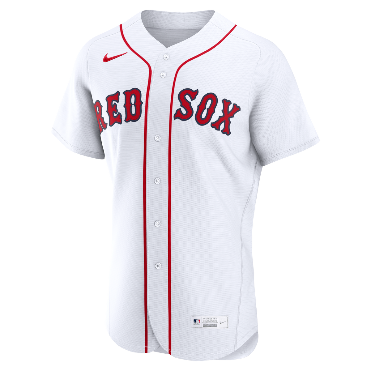 Men's Boston Red Sox Nike White Home Authentic Custom Jersey - 3