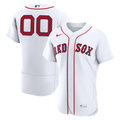 Men's Boston Red Sox Nike White Home Authentic Custom Jersey