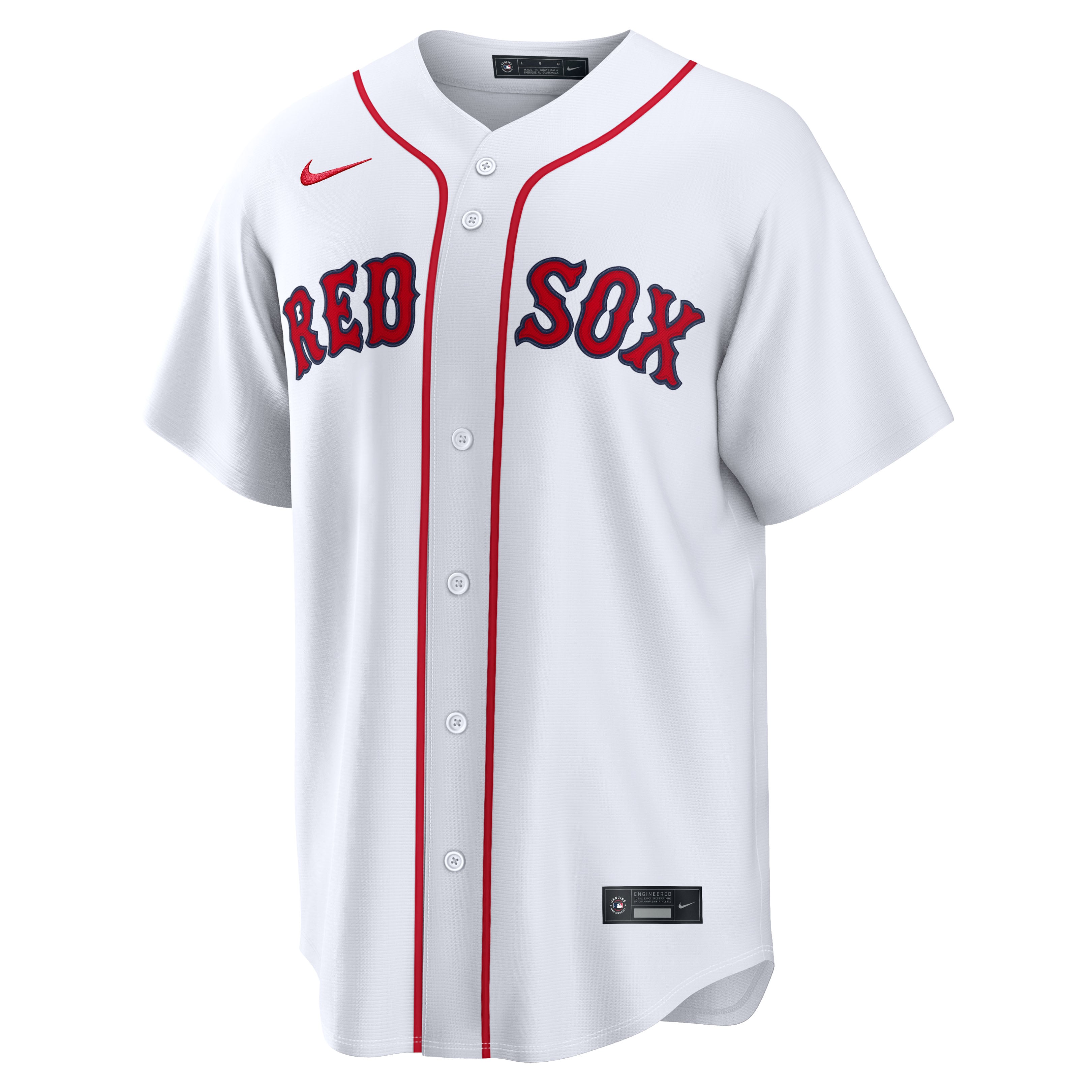 Men's Boston Red Sox Nike White Home Stadium Custom Jersey - 3