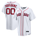 Men's Boston Red Sox Nike White Home Stadium Custom Jersey