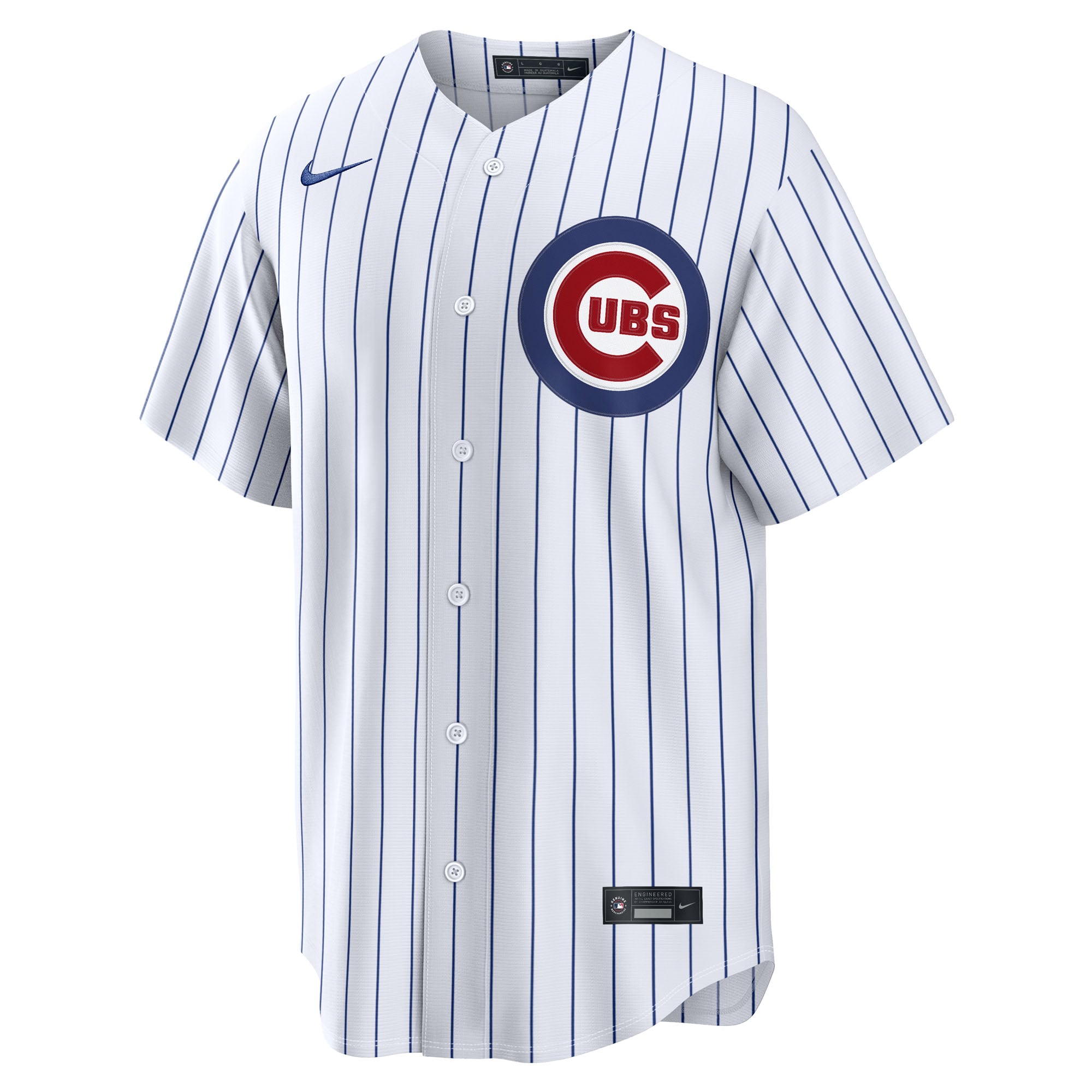 Men's Chicago Cubs Nike White Home Replica Custom Jersey - 3
