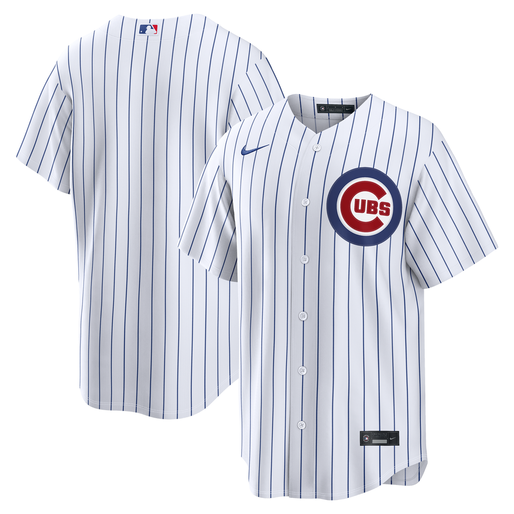 Men's Chicago Cubs Nike White Home Replica Jersey - 2
