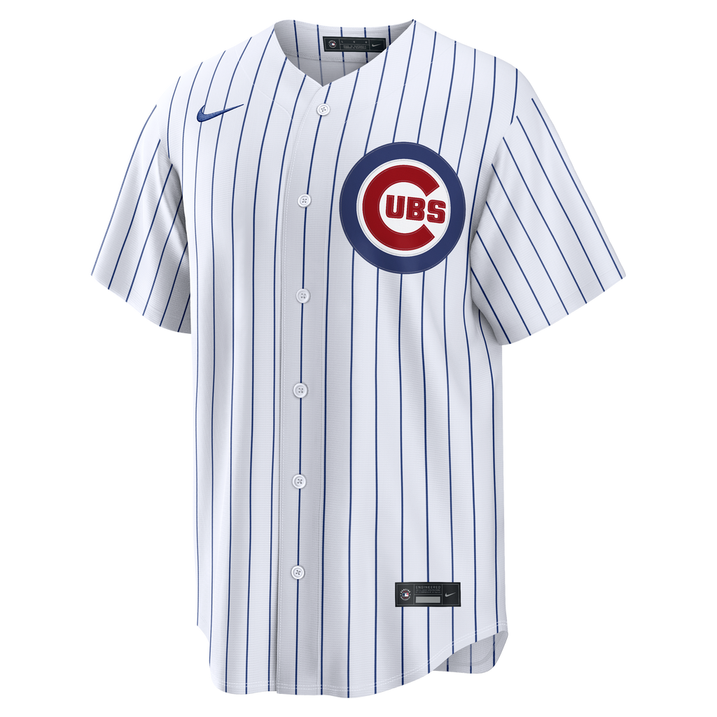Men's Chicago Cubs Nike White Home Stadium Custom Jersey - 3