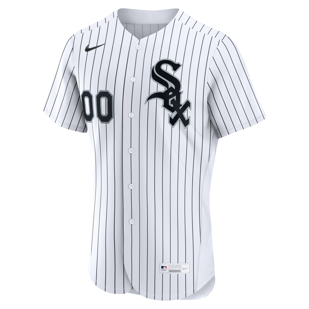 Men's Chicago White Sox Nike White Home Authentic Custom Jersey - 3