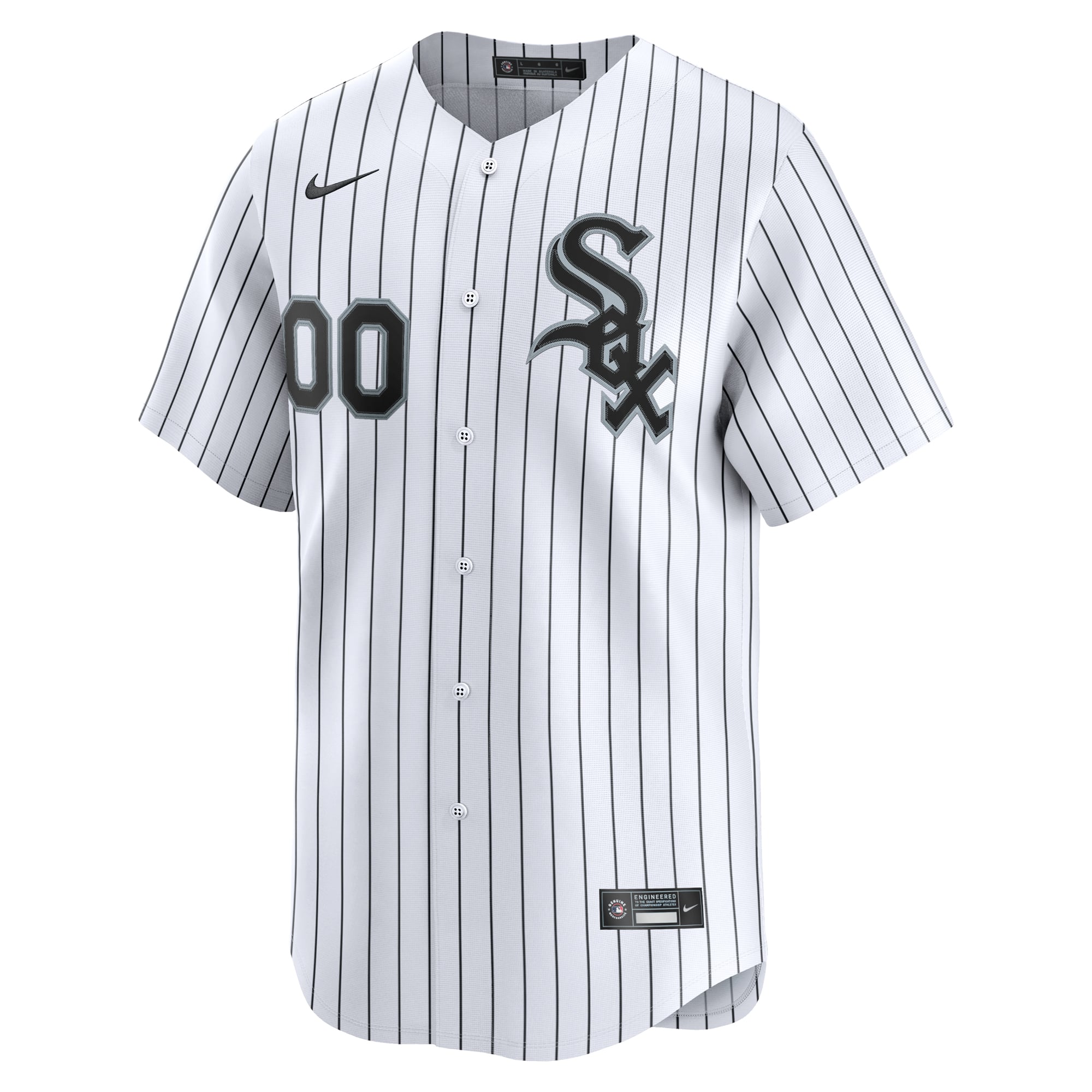 Men's Chicago White Sox Nike White Home Limited Custom Jersey - 3