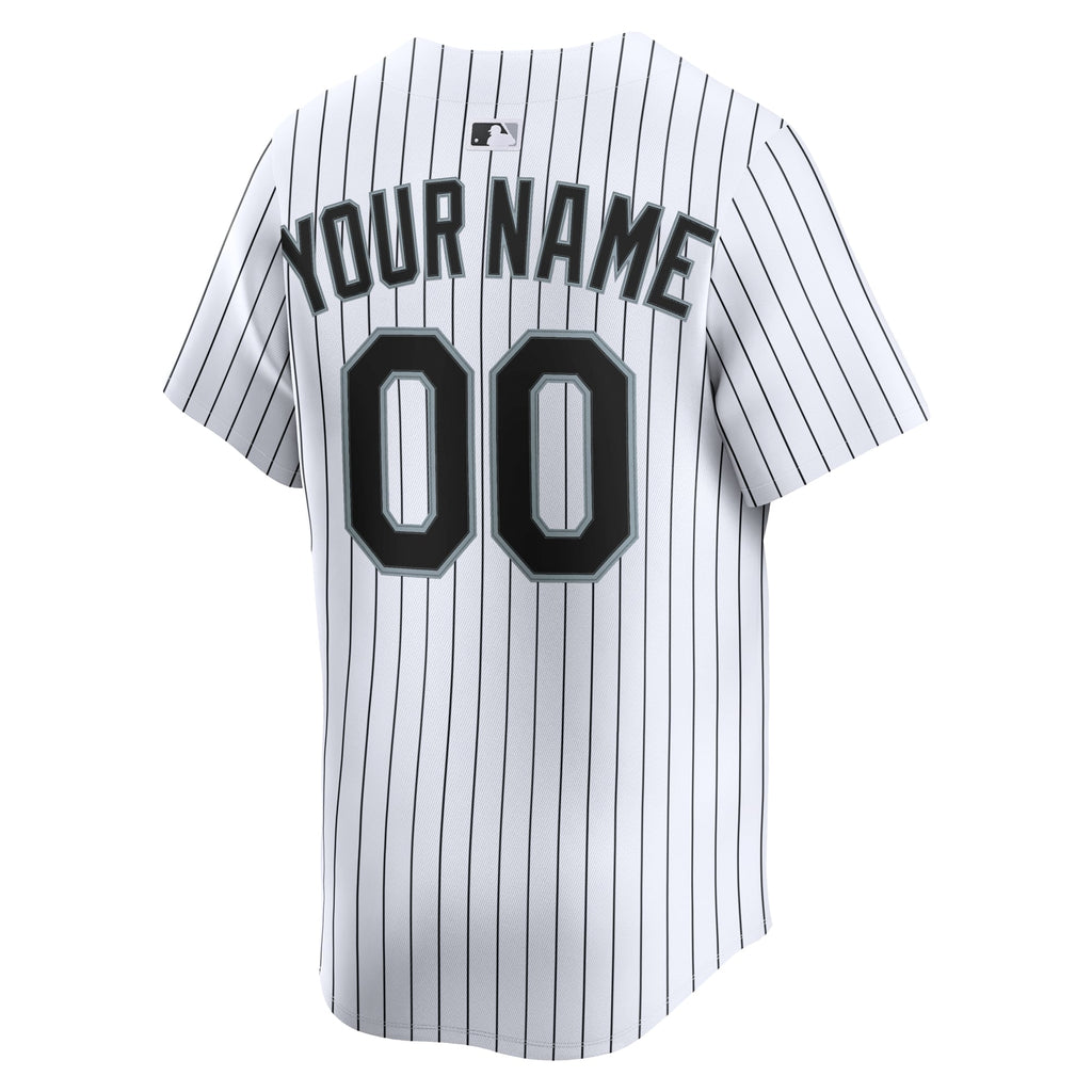 Men's Chicago White Sox Nike White Home Limited Custom Jersey - 4