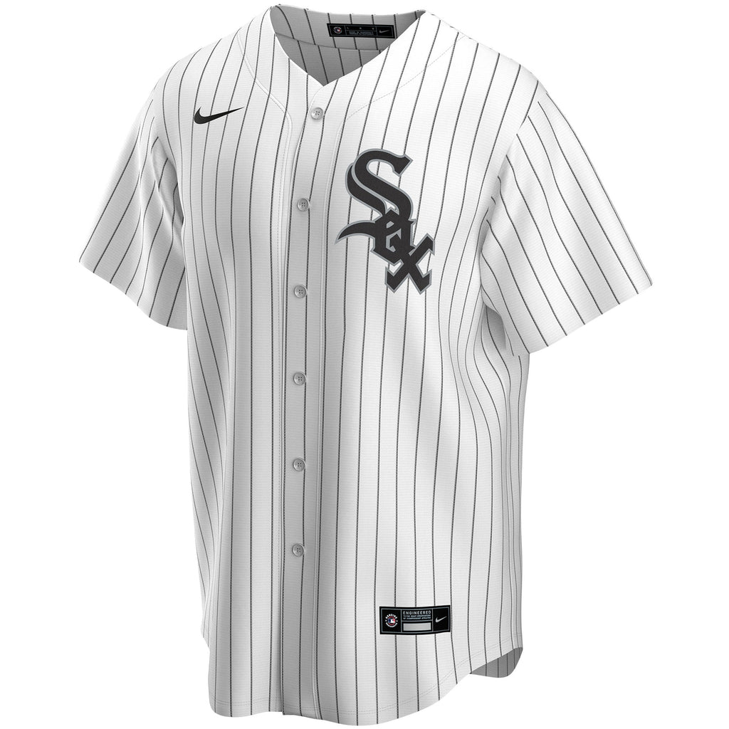 Men's Chicago White Sox Nike White Home Replica Custom Jersey - 3