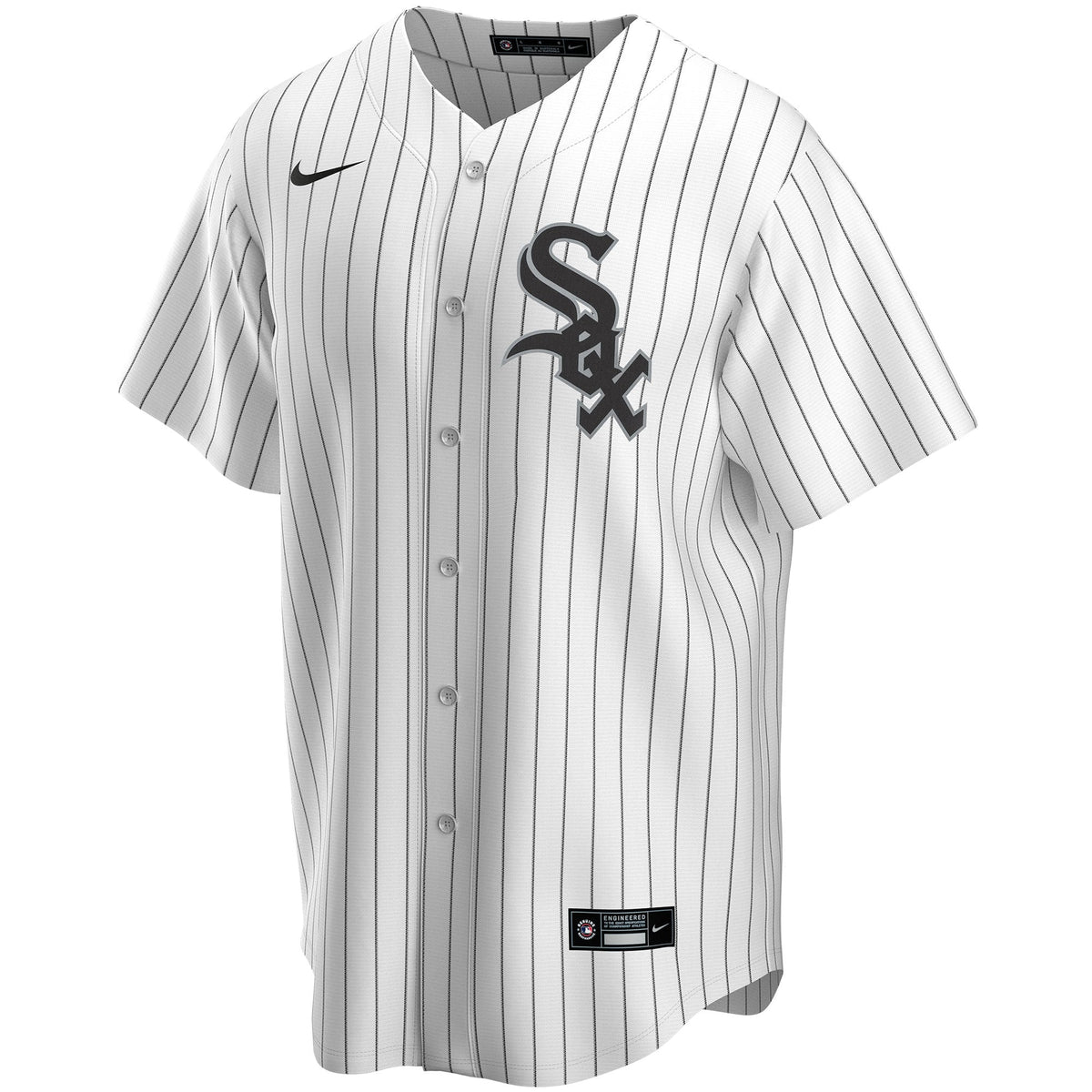 Men's Chicago White Sox Nike White Home Replica Custom Jersey - 3