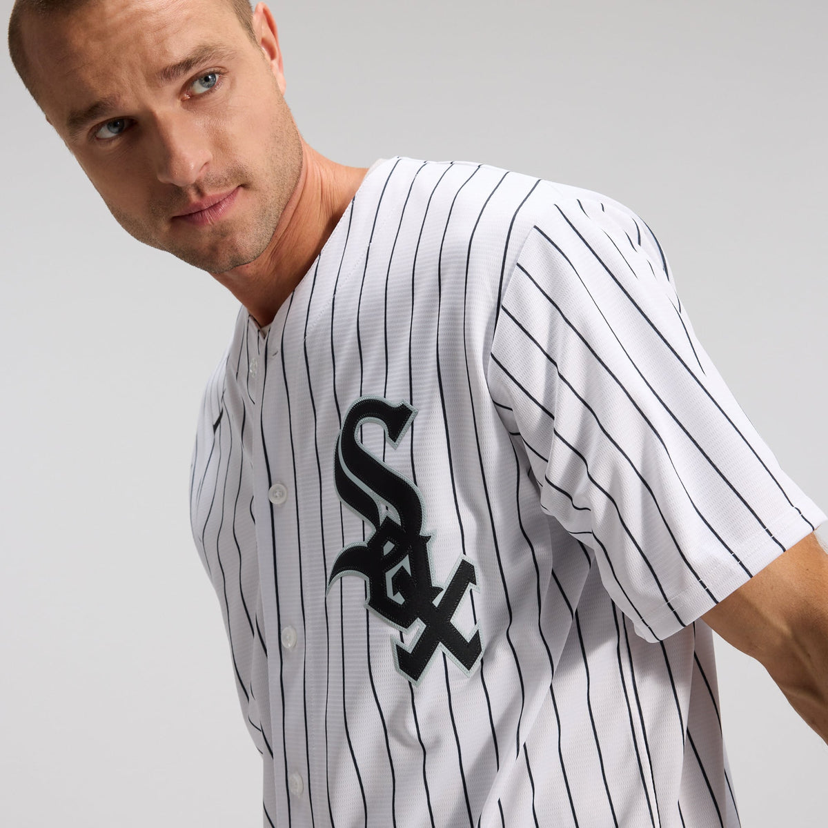 Men's Chicago White Sox Nike White Home Replica Team Jersey - 8