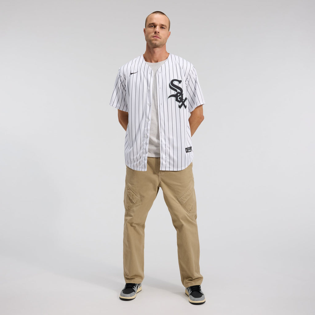 Men's Chicago White Sox Nike White Home Replica Team Jersey - 4