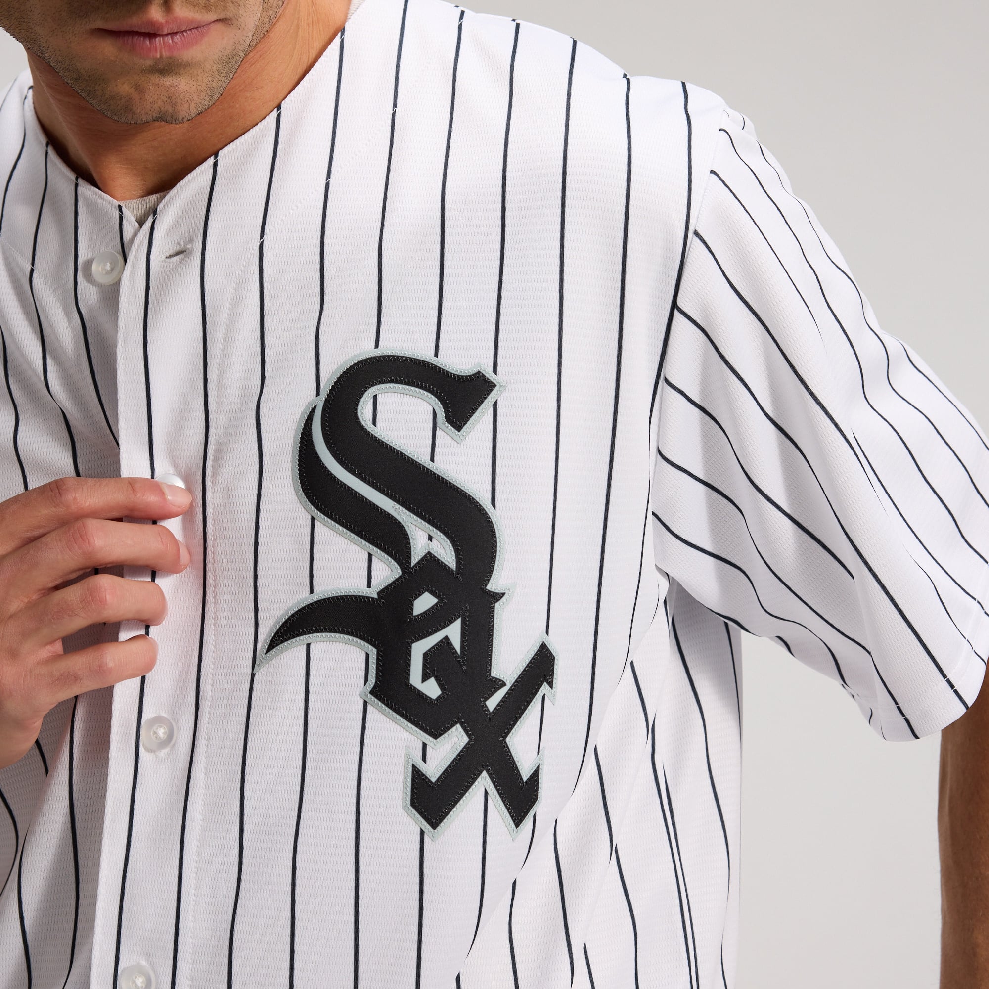 Men's Chicago White Sox Nike White Home Replica Team Jersey - 7