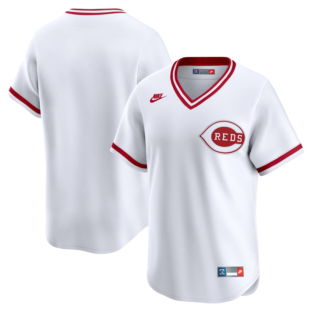 Men's Cincinnati Reds Nike White Cooperstown Collection Limited Jersey