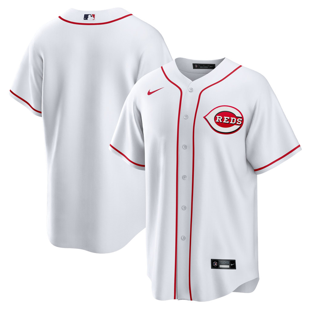 Men's Cincinnati Reds Nike White Home Big & Tall Replica Jersey - 2