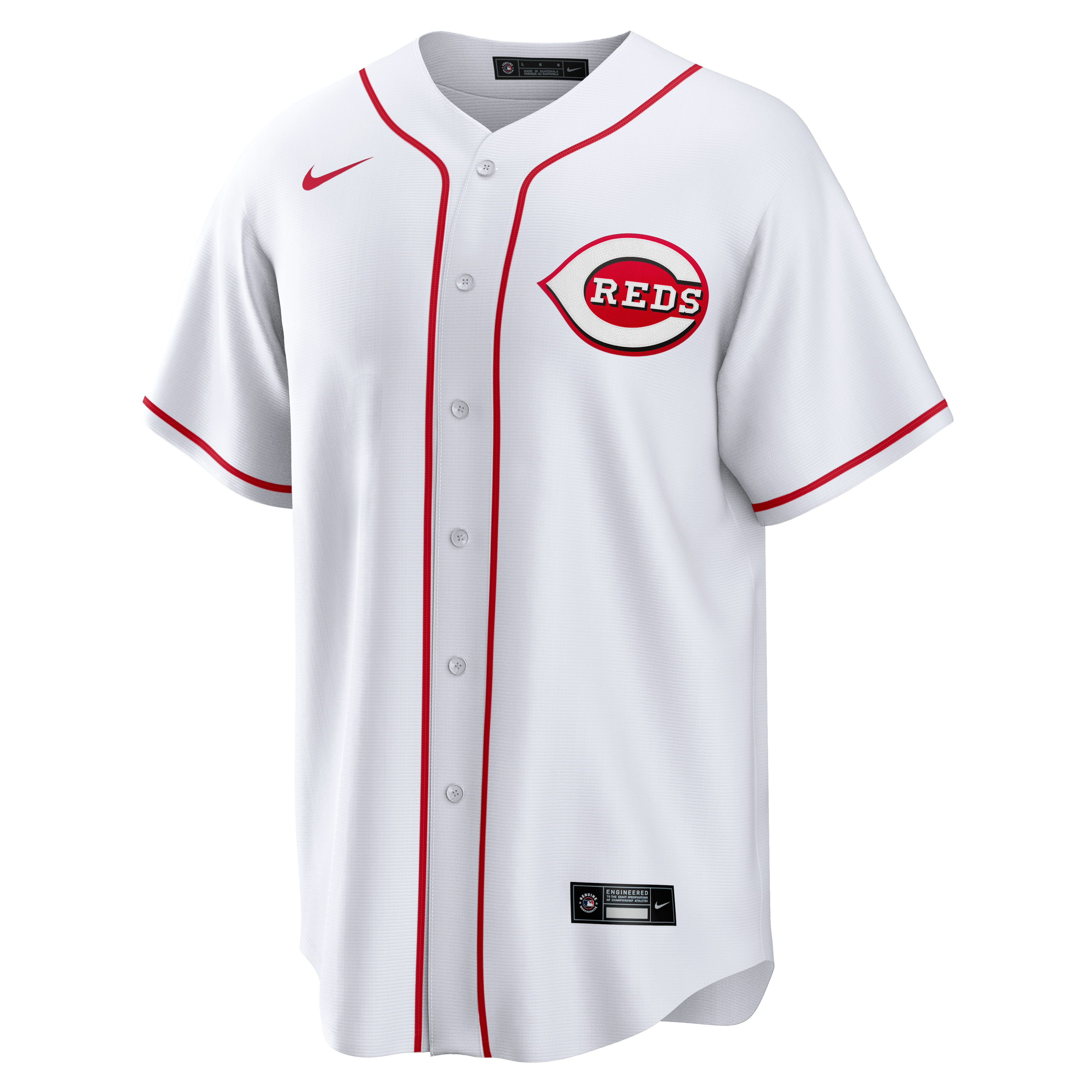 Men's Cincinnati Reds Nike White Home Big & Tall Replica Jersey - 3