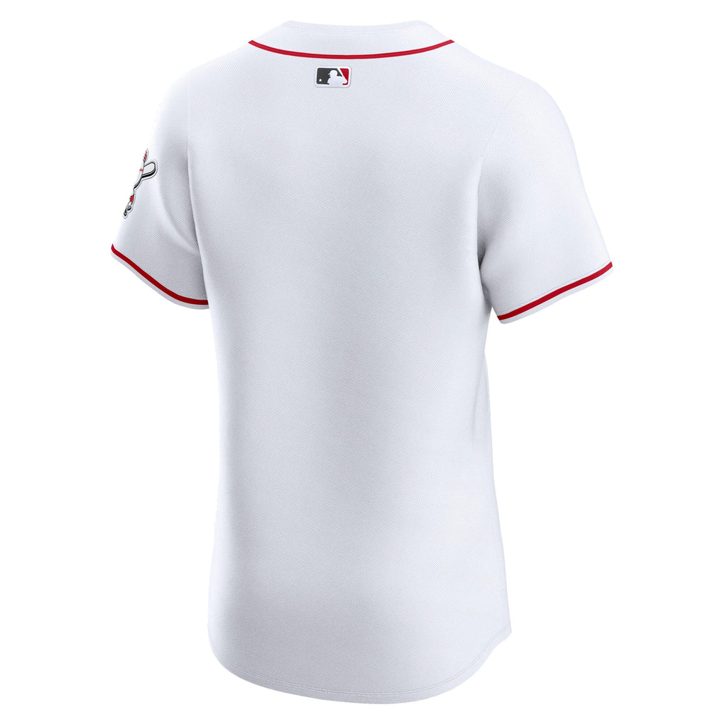 Men's Cincinnati Reds Nike White Home Elite Jersey - 4