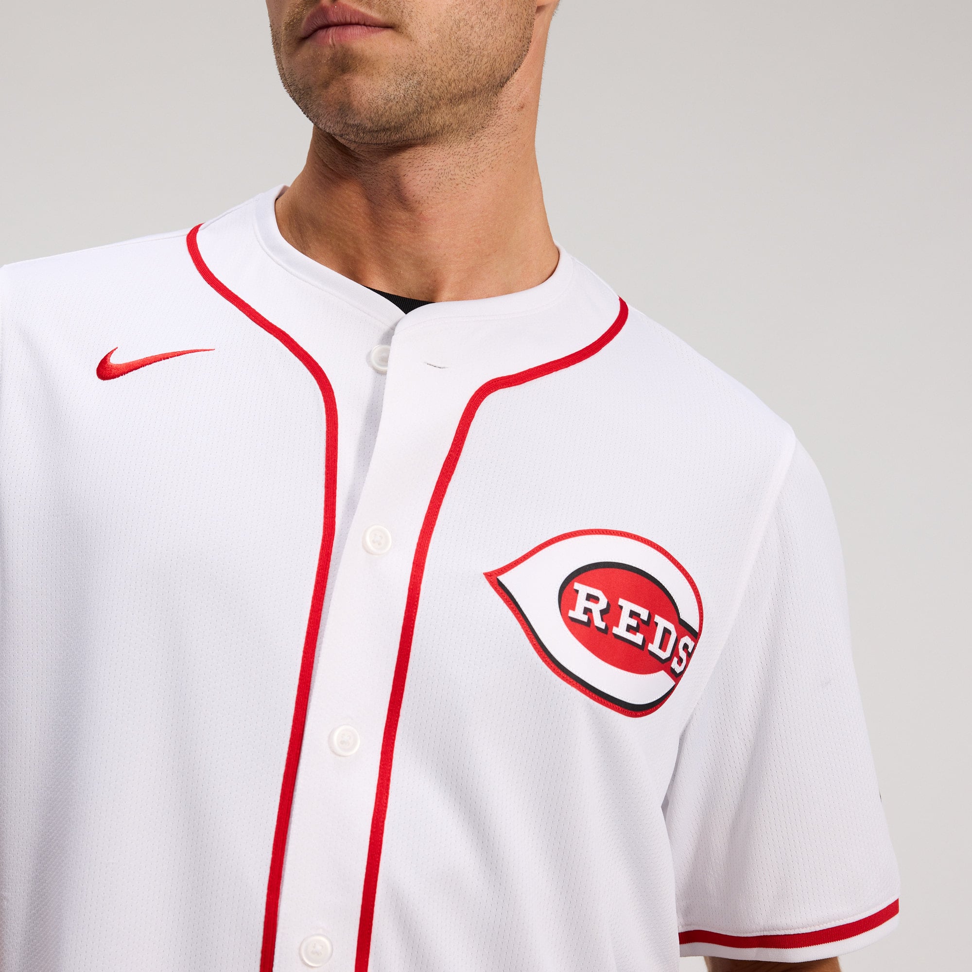 Men's Cincinnati Reds Nike White Home Limited Jersey - 9